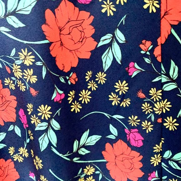 Finders Keepers Hana Midi Dress Navy Floral - Picture 9 of 10